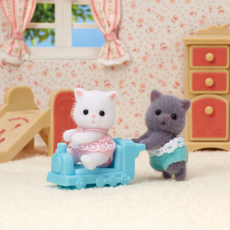 Sylvanian Families | Twins Baby Doll Figure - Persian Cat