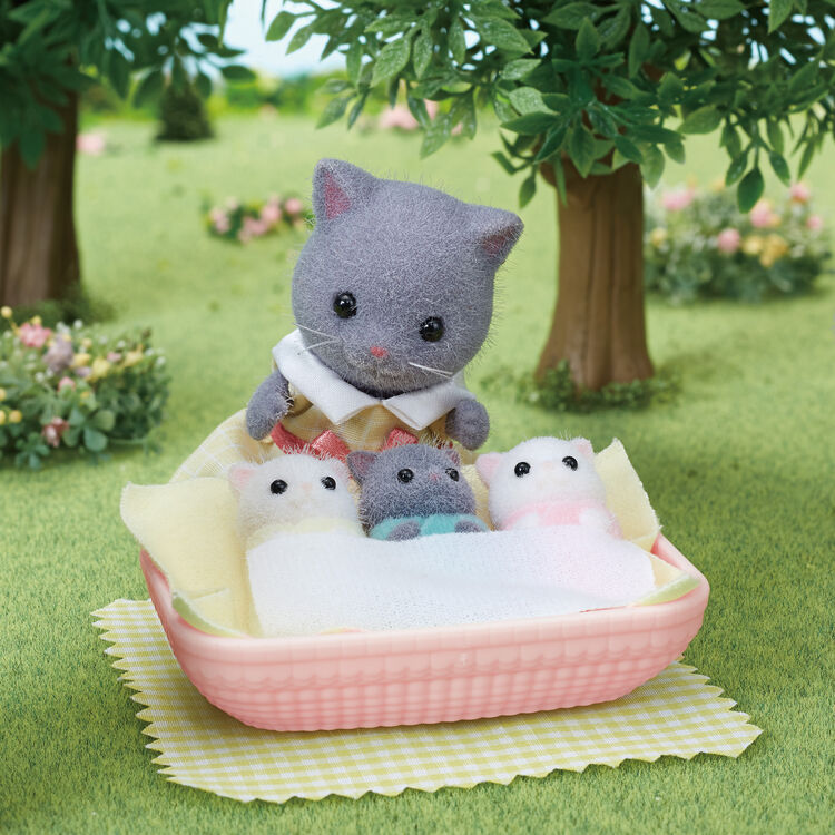 Sylvanian Families | Triplets Set - Persian Cat Baby Doll