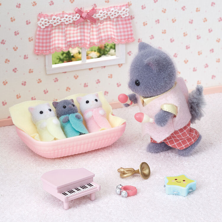 Sylvanian Families | Triplets Set - Persian Cat Baby Doll
