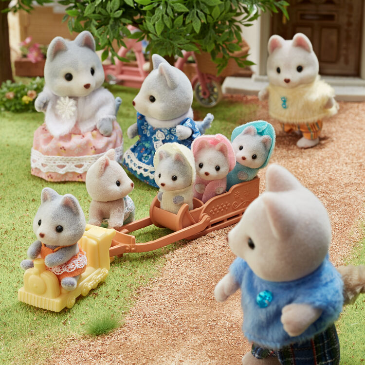 Sylvanian Families | Twins Baby Doll Figure - Husky