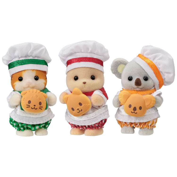 Sylvanian Families | Baby Trio Set - Baker Doll Figure
