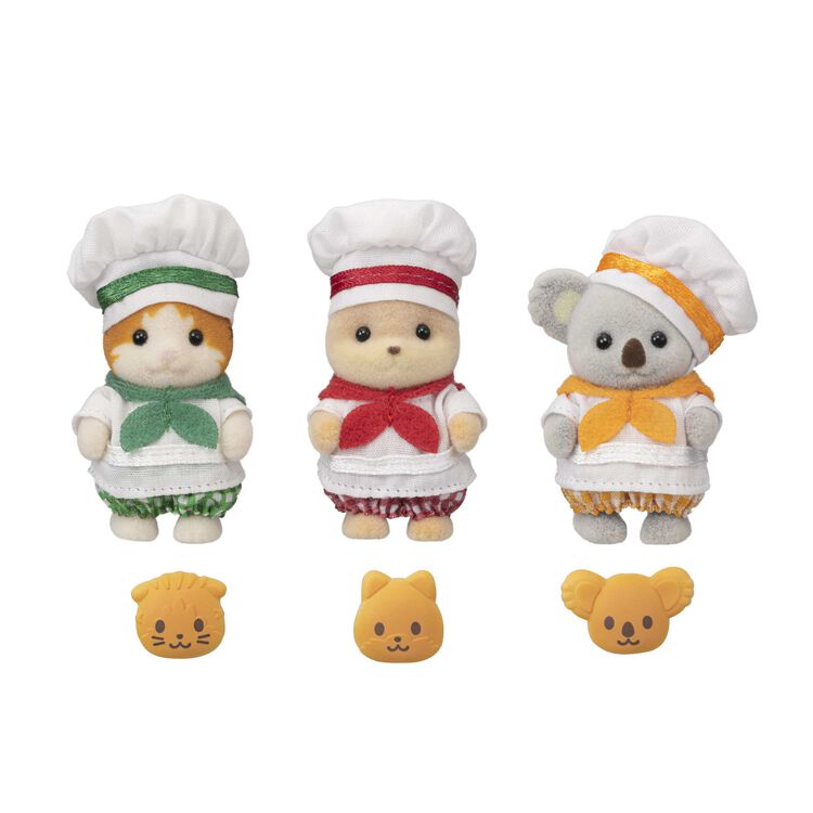 Sylvanian Families | Baby Trio Set - Baker Doll Figure