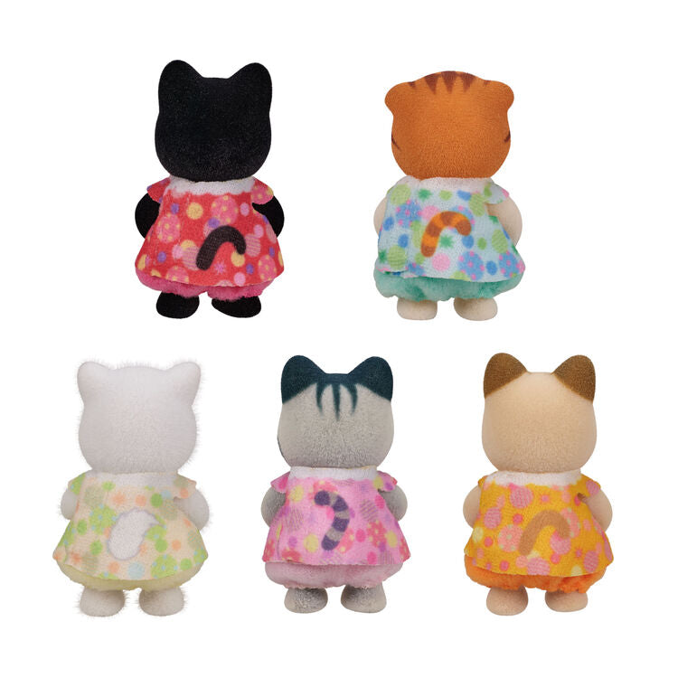Sylvanian Families | Gather Together ! Baby Set - Cat Doll Figure