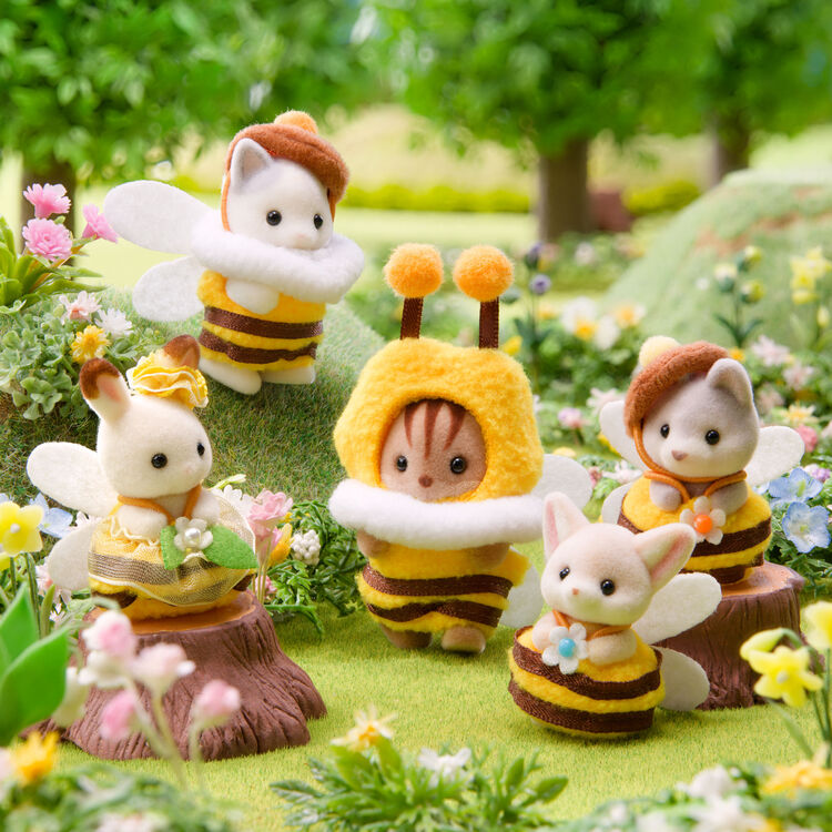 Sylvanian Families | Gather Together ! Baby Set - Mitsubachi Honey Bee Doll Figure