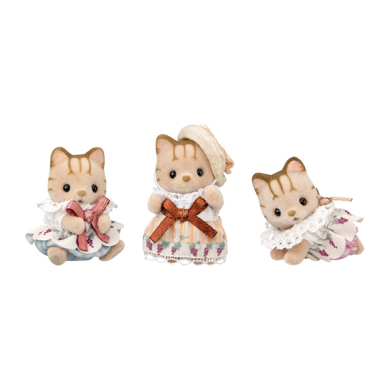 Sylvanian Families | Baby Set - Striped Elegant Shimane Cat Doll Figure