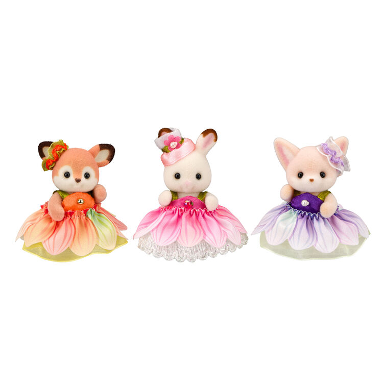 Sylvanian Families | Baby Trio Set - Flower Doll Figure