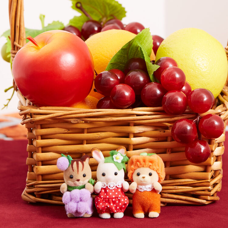 Sylvanian Families | Baby Trio Set - Fruit Doll Figure