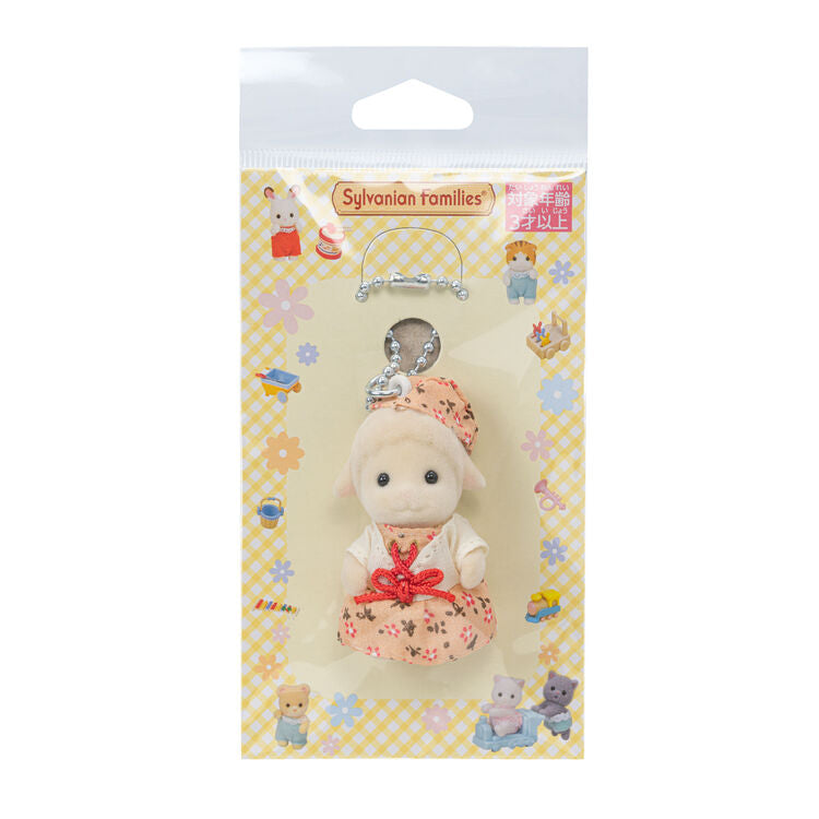Sylvanian Families | Keychain Sheep (Pink Dress)