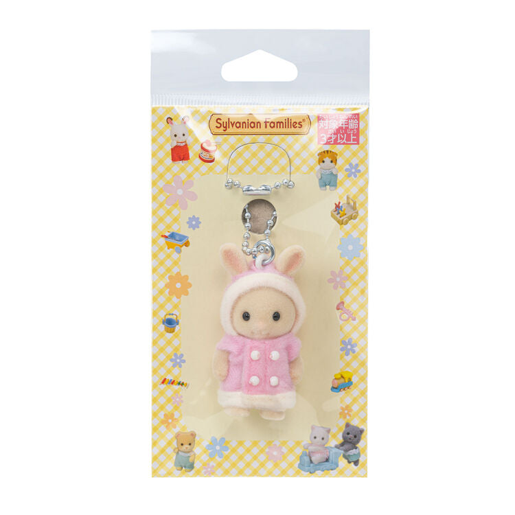 Sylvanian Families | Keychain Milk Rabbit (Duffle Coat)