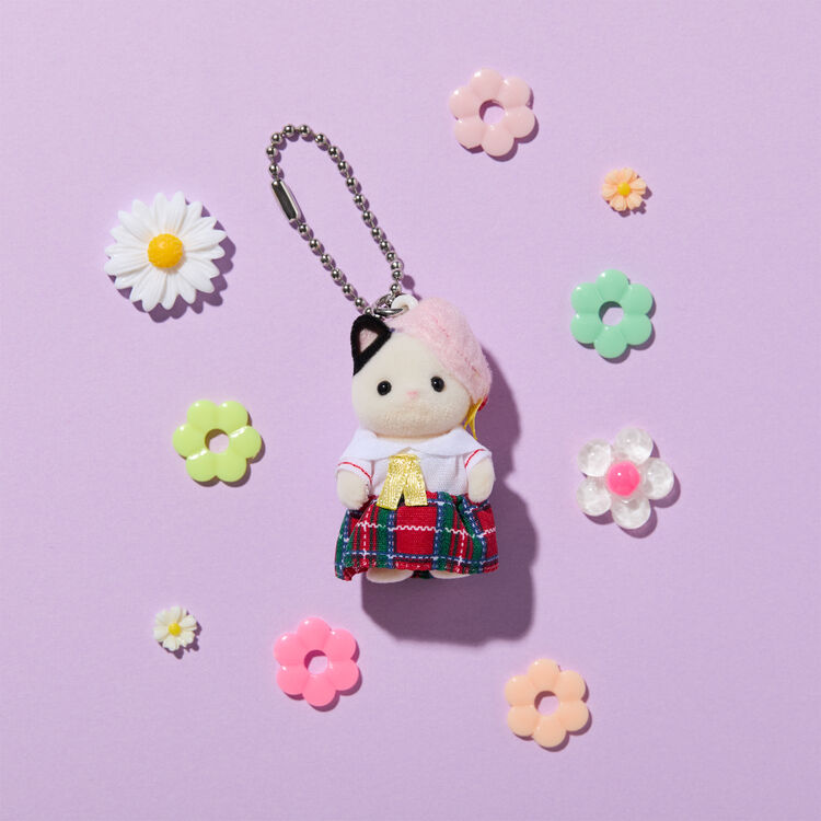 Sylvanian Families | Keychain Charcoal Cat (Sailor Clothes)