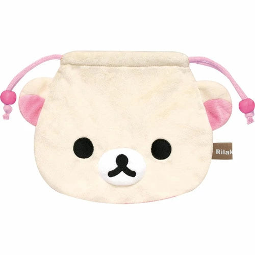 San-X | Rilakkuma Plush Drawstring Purse - Korilakkuma CA44602