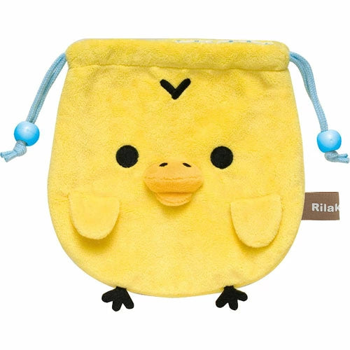 San-X | Rilakkuma Plush Drawstring Purse - Kiiroitori CA44603