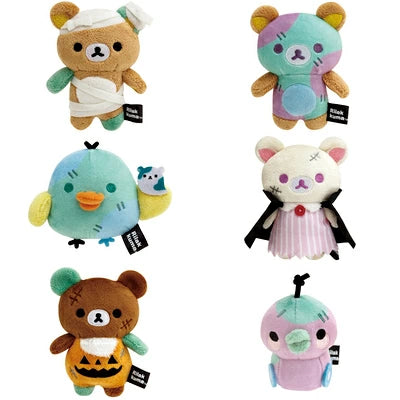San-X | Rilakkuma Spooky Halloween 2024 Assorted Hand-held Tenori Plush Toy MO70701