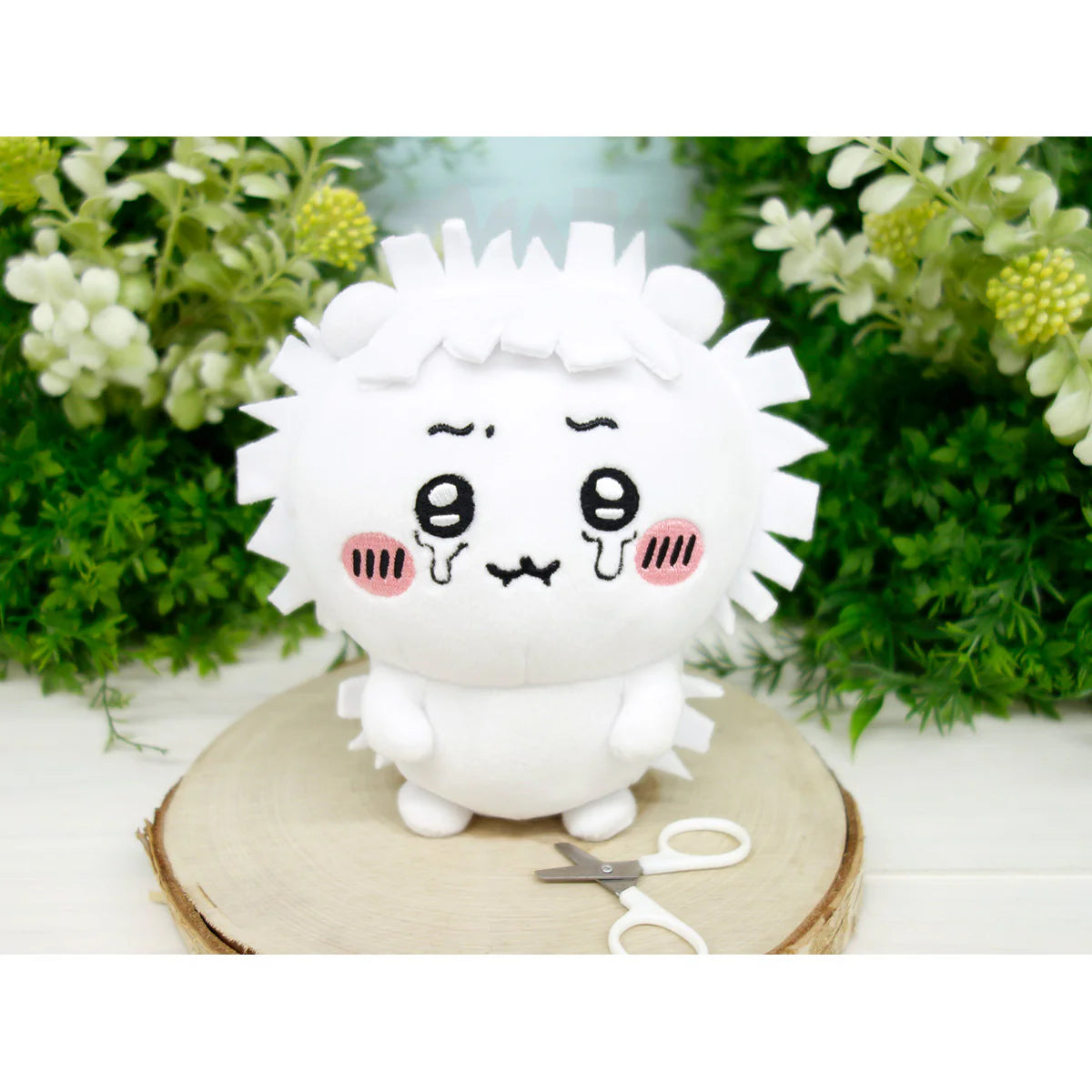 Nagano x Chiikawa | Chiikawa 'Potetama Series' Stuffed Toy - Chiikawa Cracked Head
