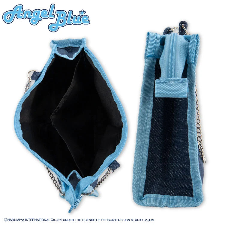 Thank You Mart exclusive x Angel Blue Collaboration Denim Pouch