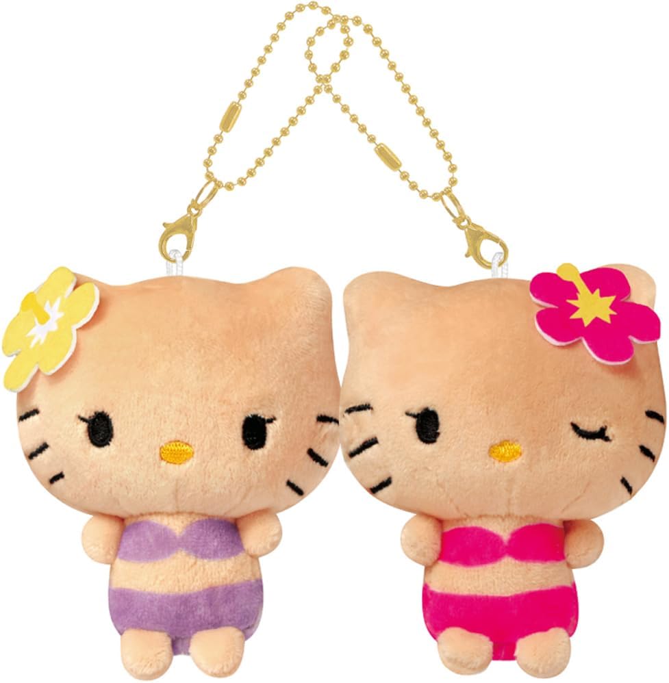 Sanrio | Hello Kitty Niko Nui Magnet Mascot Keychain - Kitty & Mimi (B)