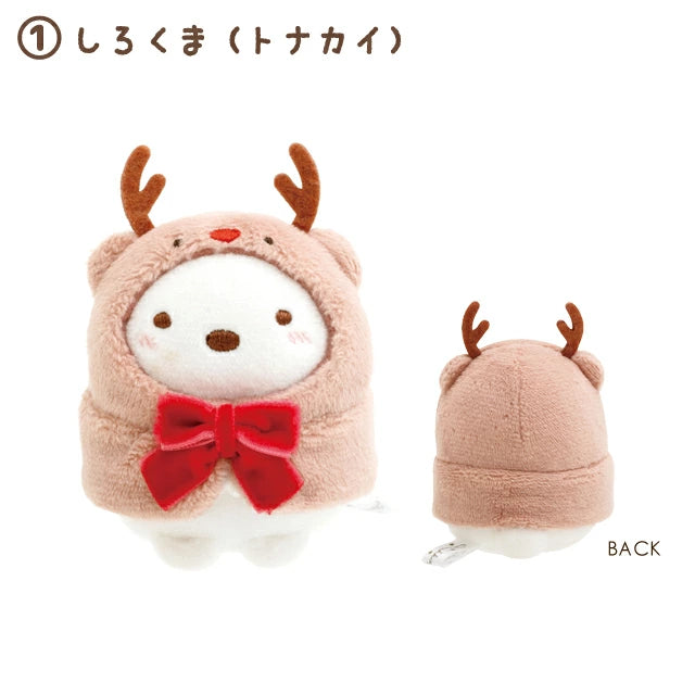 San-X | Sumikko Gurashi Christmas Assorted Hand-held Tenori Plush Toy MO76201