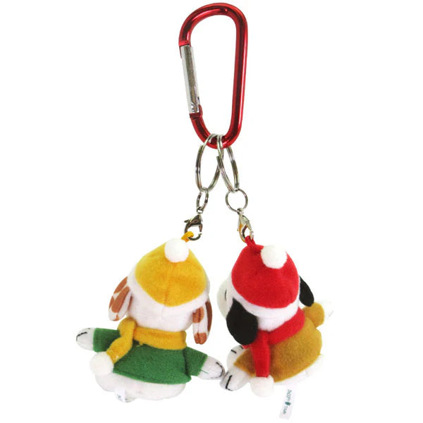 PEANUTS | Snoopy Town Limited Brother Series Snowy Day Double Mascot - Snoopy & Marbles
