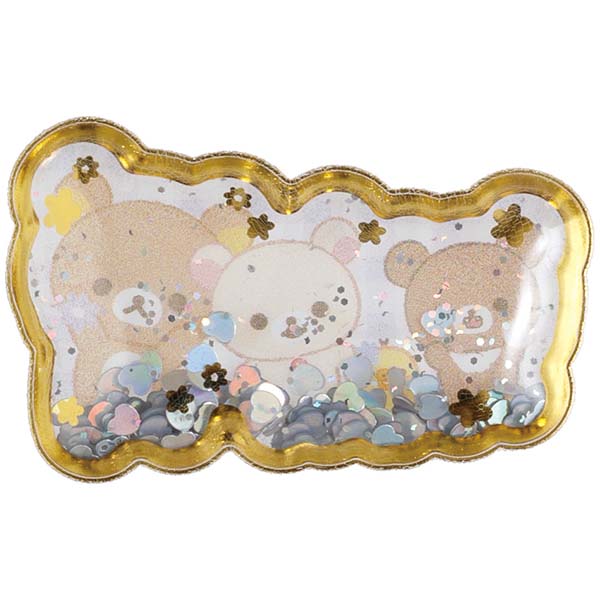 San-X | Rilakkuma Sparkling Bubble Sticker Sheet - Rilakkuma Check
