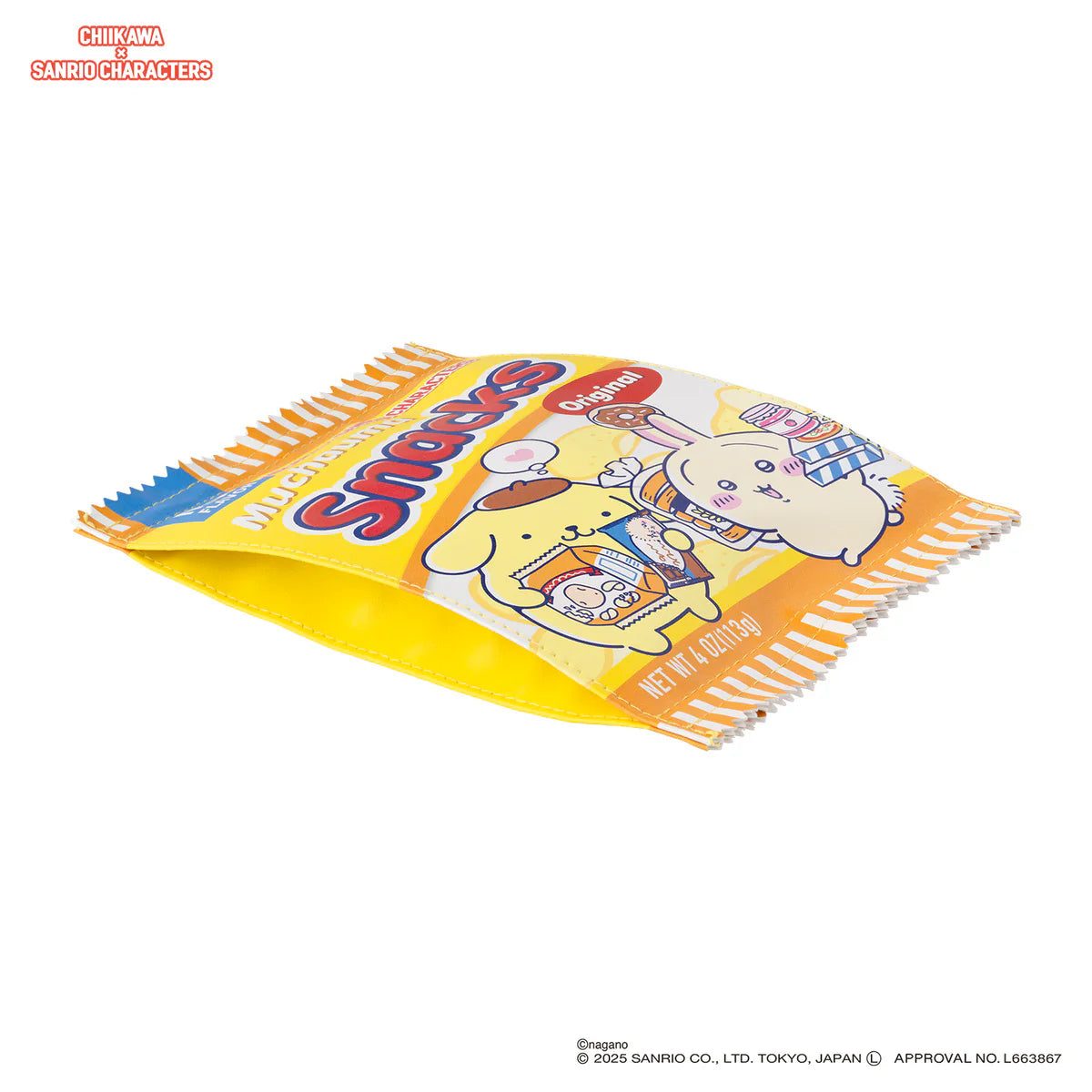 Chiikawa × Sanrio Characters Supermarket Snack Pouch (Usagi and Pompompurin)
