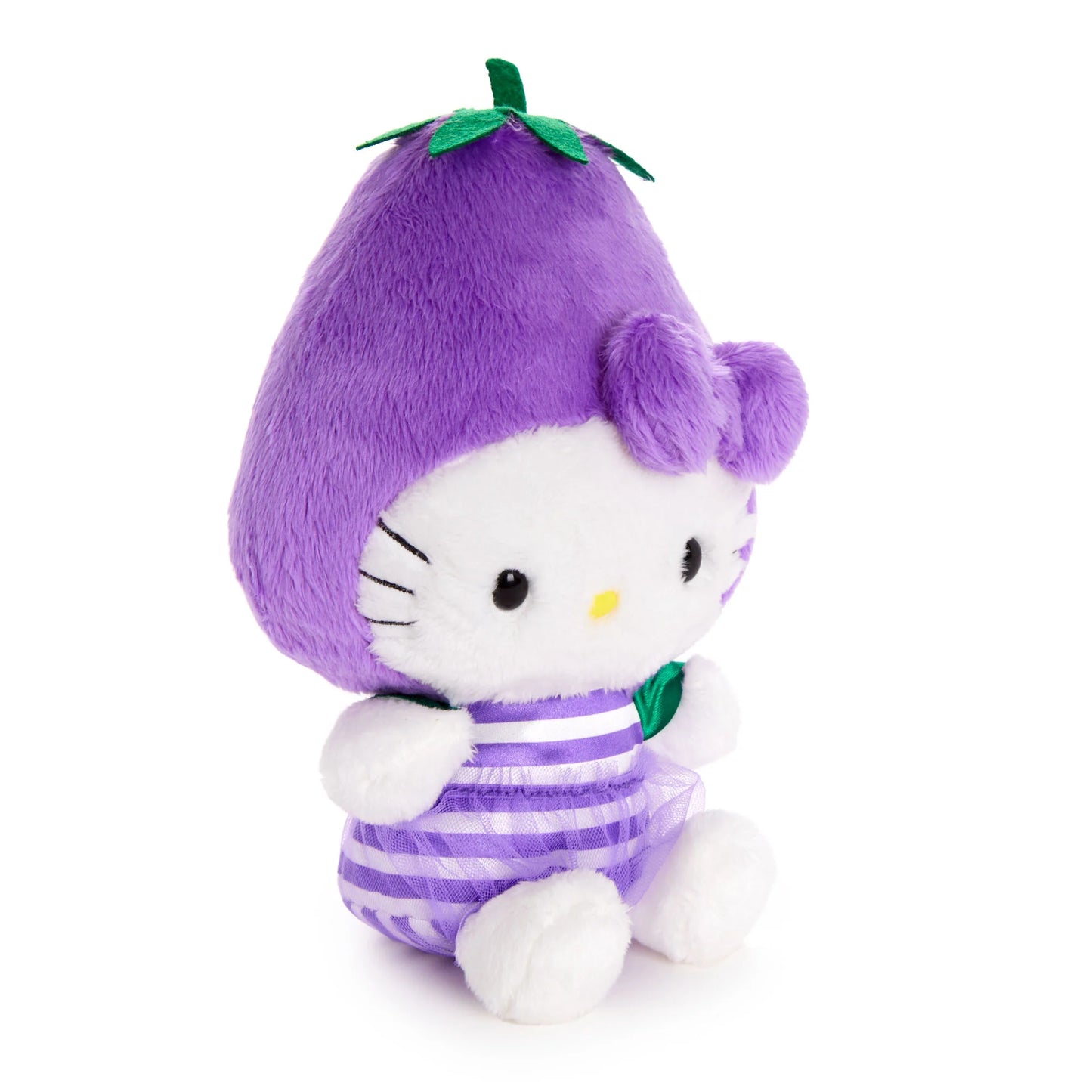 Sanrio US | Fruit & Veggie Series - Hello Kitty Eggplant Bean Doll Plush