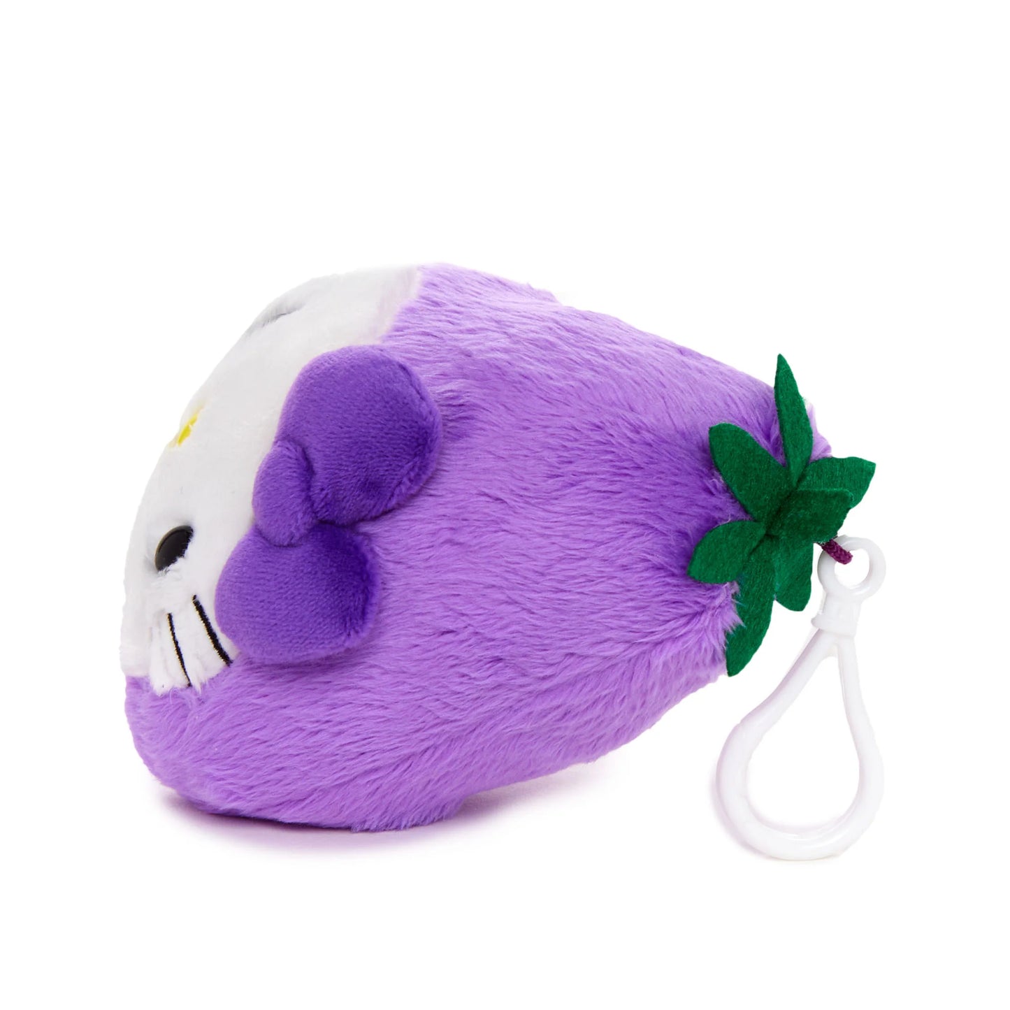 Sanrio US | Fruit & Veggie Series - Hello Kitty Eggplant Plush Mascot Clip