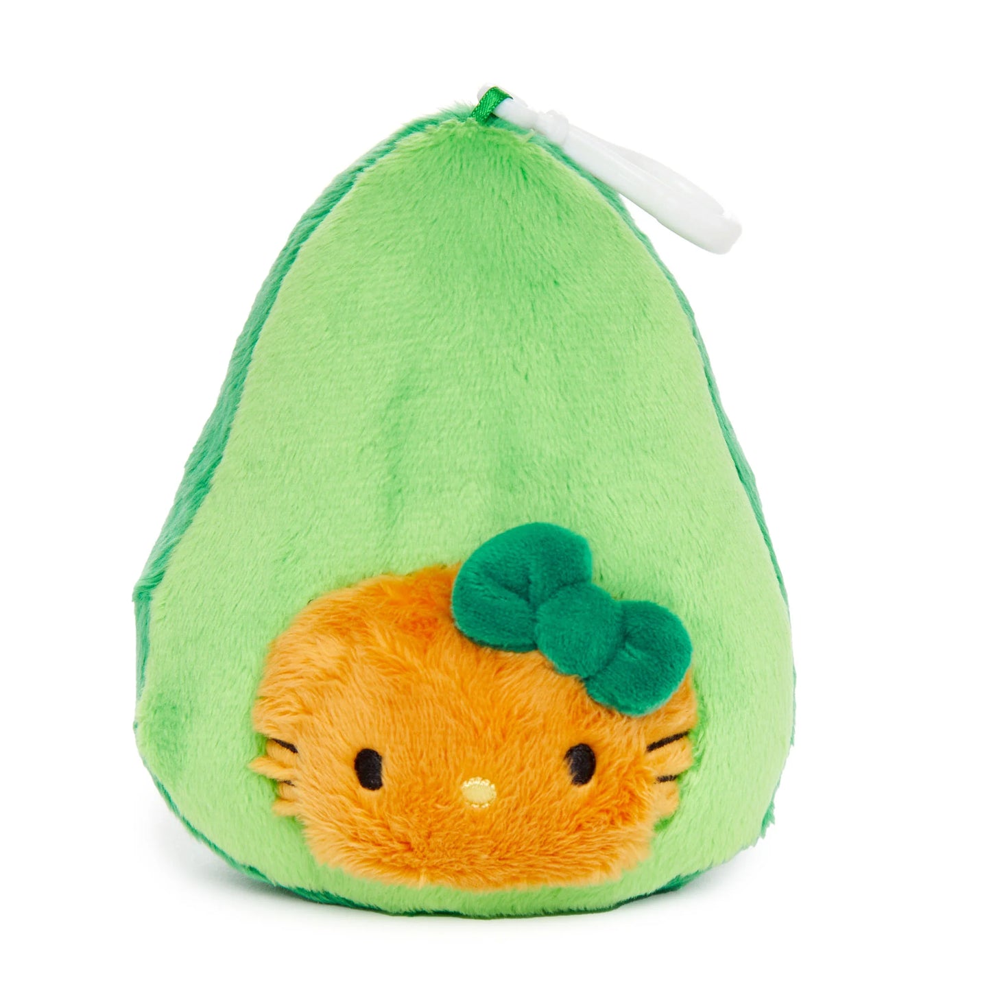 Sanrio US | Fruit & Veggie Series - Hello Kitty Avocado Plush Mascot Clip