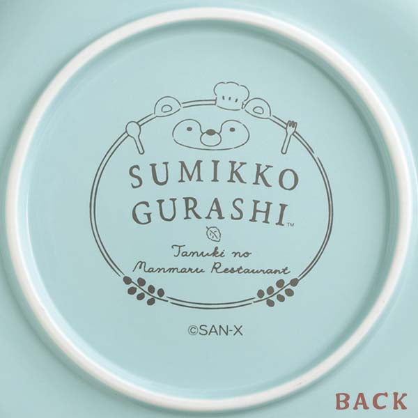 San-X | Sumikko Gurashi Raccoon Round Restaurant Plate - Tokage