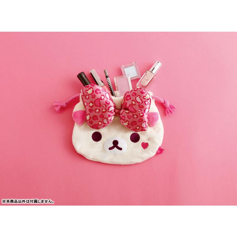 San-X | Rilakkuma 'Lots of Korilakkuma' Series Plush Drawstring Pouch - Leopard