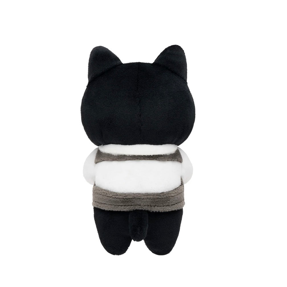 White Tiger and Black Tiger Hikake to watch from your desktopPlush - Black Cat Master・Coffee