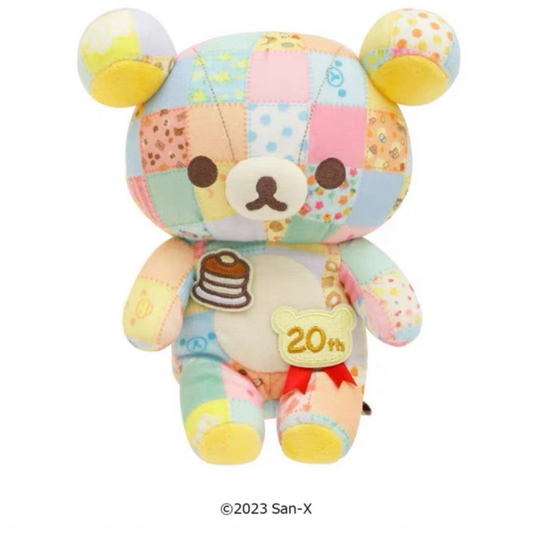 San-X | Rilakkuma 20th Anniversary Celebration and Adult Ceremony | Rilakkuma Patchwork Plush Toy MO16701