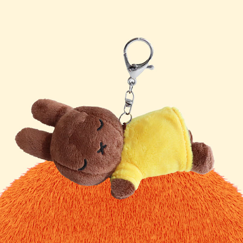 Miffy Korea | Miffy Sleeping Eye Closed Plush Keyring