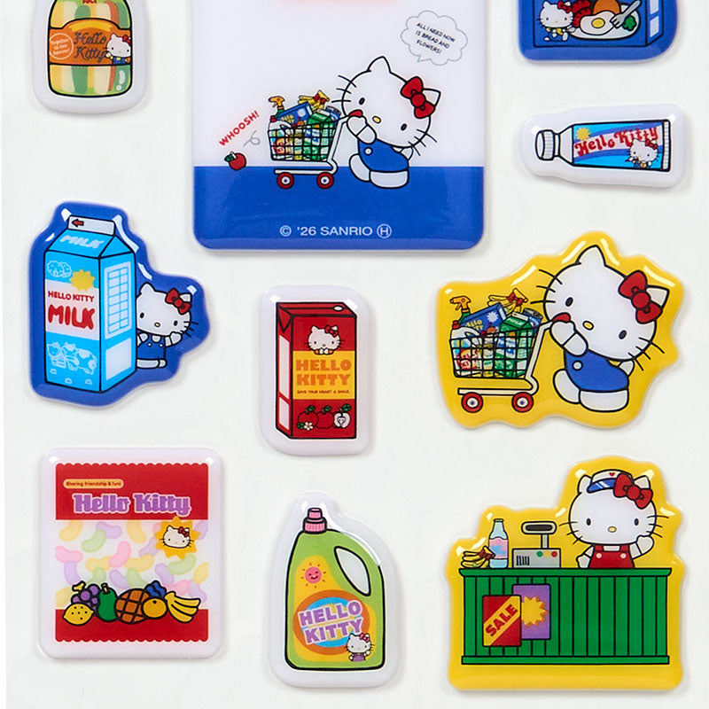 Sanrio | Sanrio Characters Plump Sticker Sheet - Hello Kitty (Blue)