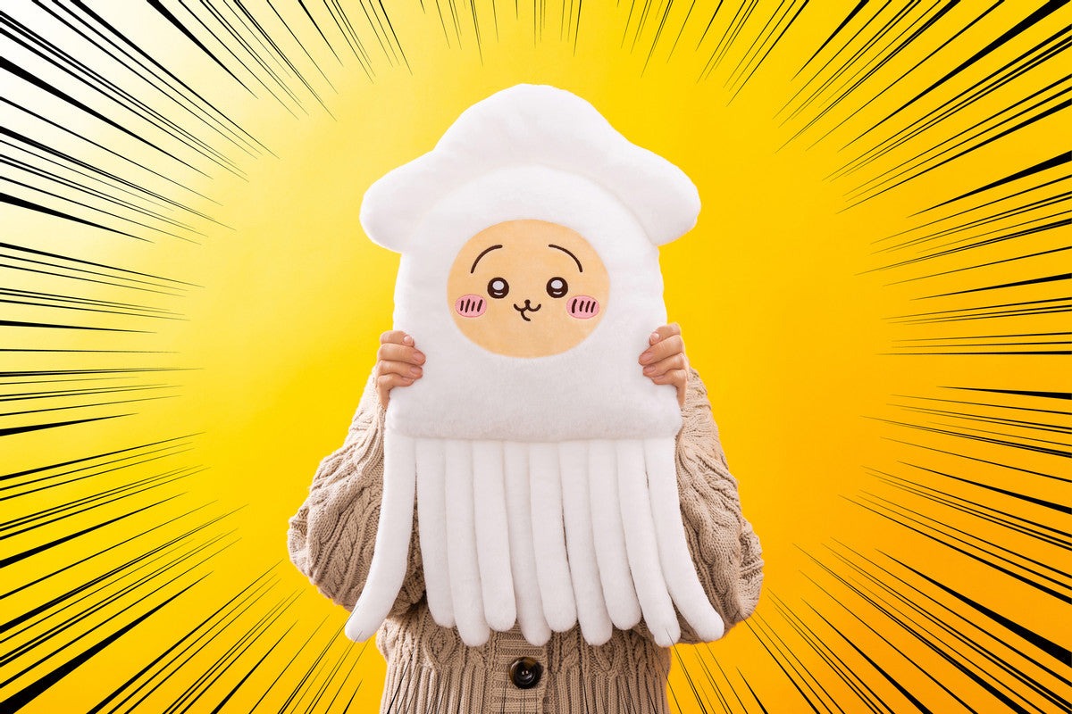 Chiikawa | Chiikawa Market Chiikawa Lottery | Takoika Kuji Squid Lottery Prize - B | Big Usagi Cushion Plush Toy