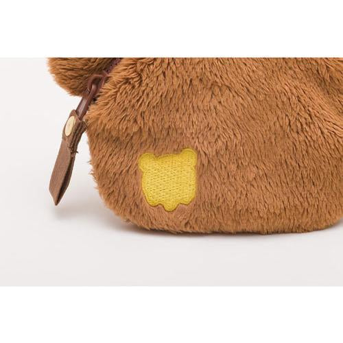 San-X | Rilakkuma Classic Plush Fabric Face-Shaped Coin Case - Chairoikoguma CK69304