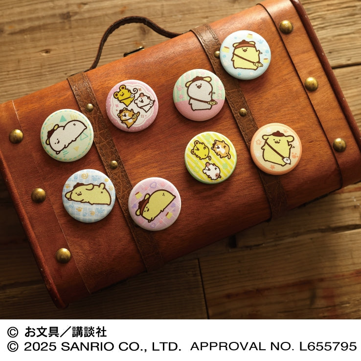 Obungu To Issho | Mr Obungu x Pompompurin Woven Fabric Can Badge Collection Blind Box (8 Types)