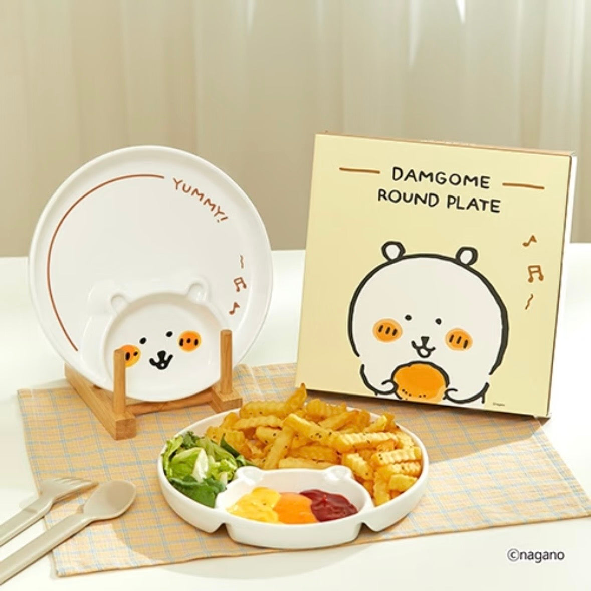 Nagano's | Korea Edition | Nagano Bear Damgome Round Plate