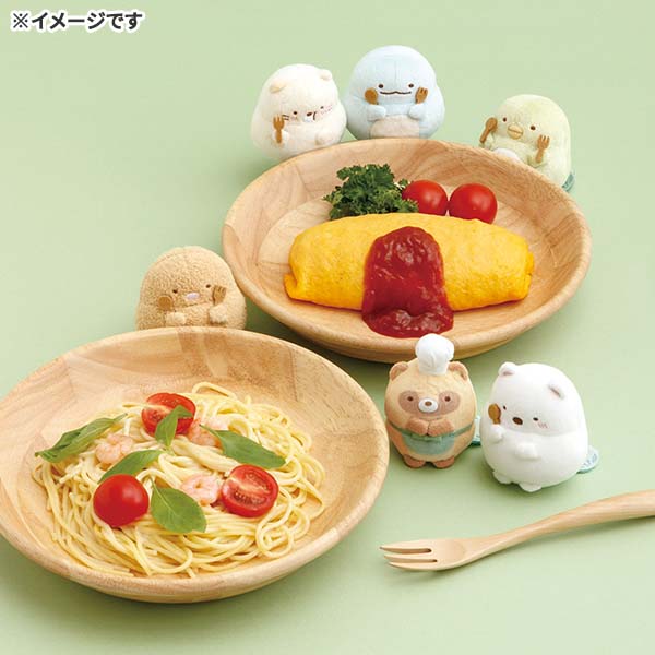 San-X | Sumikko Gurashi Raccoon Round Restaurant Hand-held Tenori Plush Toy - Raccoon