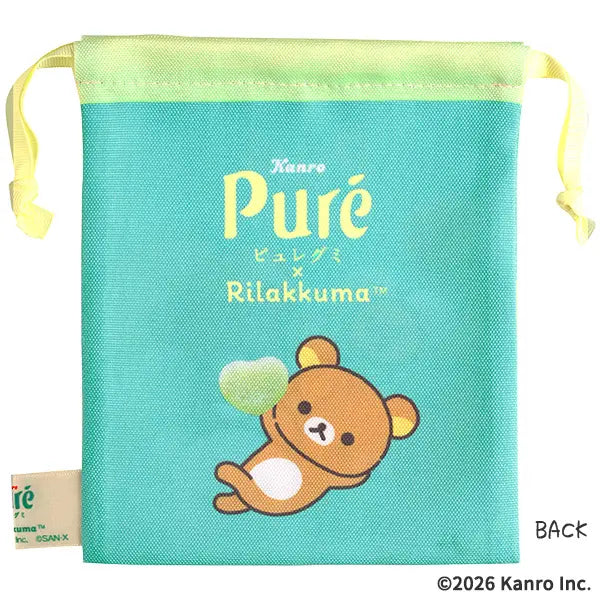 San-X | Puré x Rilakkuma Drawstring Pouch - A