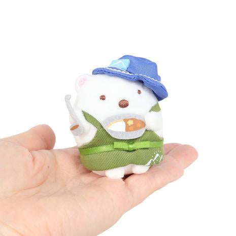 San-X | Sumikko Gurashi Private Camp Hand-held Tenori Plush Toy - Polar Bear