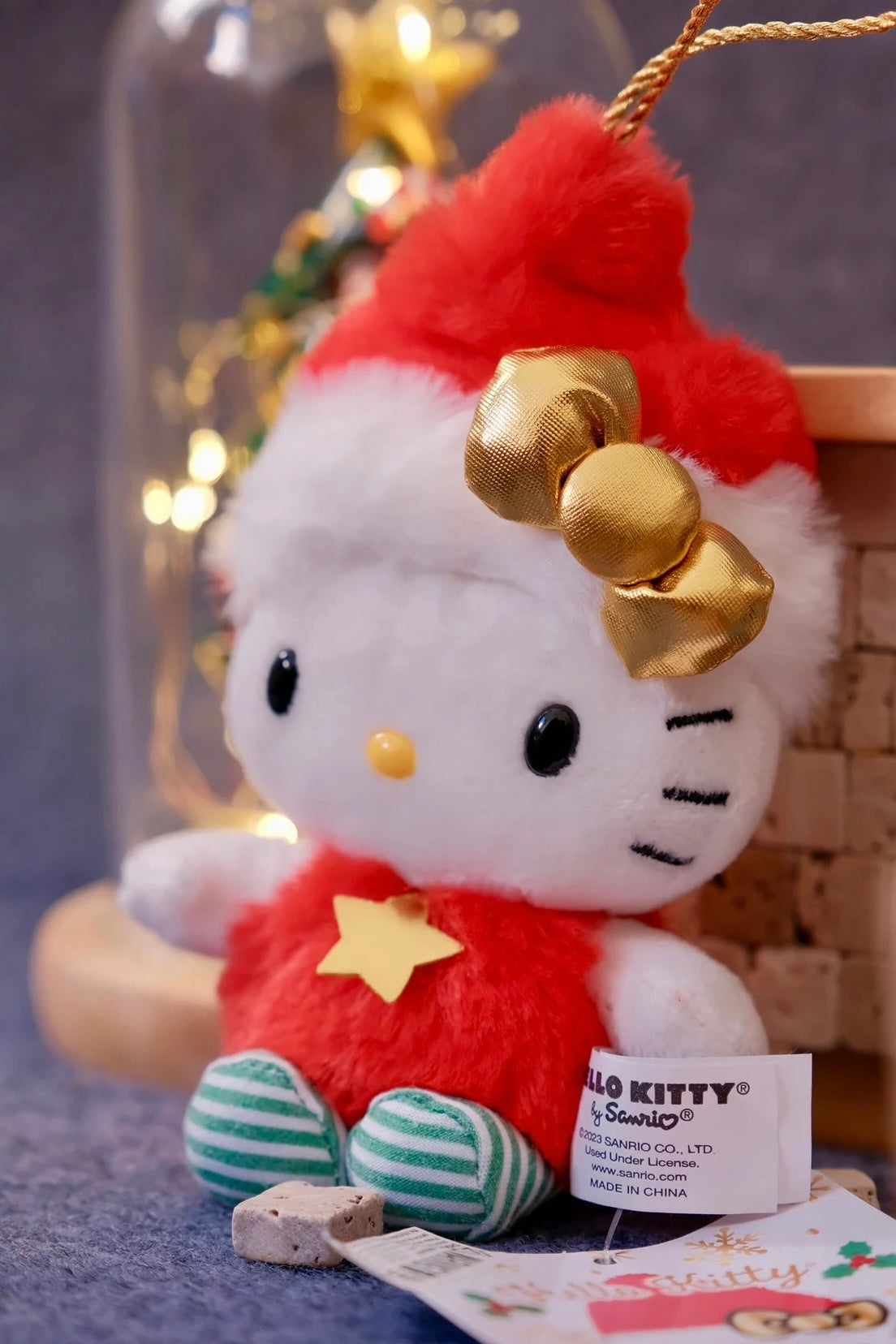 Sanrio US | Hello Kitty Christmas | Hello Kitty Santa Mascot Holder - Pink