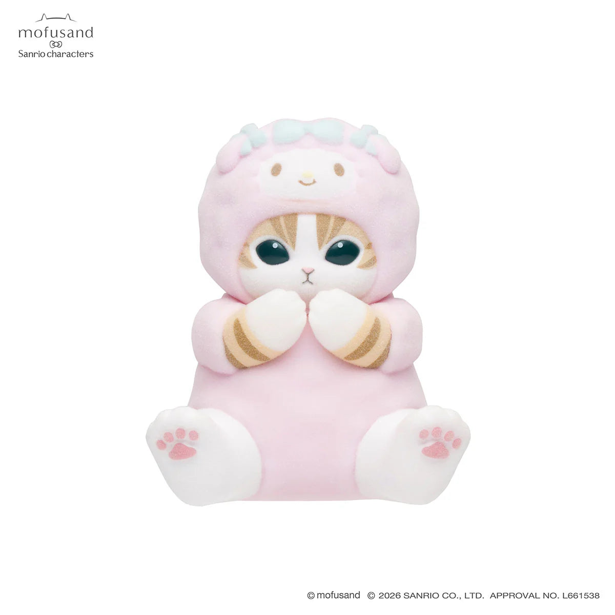 Mofusand | Sanrio Characters x Mofumofu Flocked Figure Trading Collection Vol.2 Blind Box (8 Types)