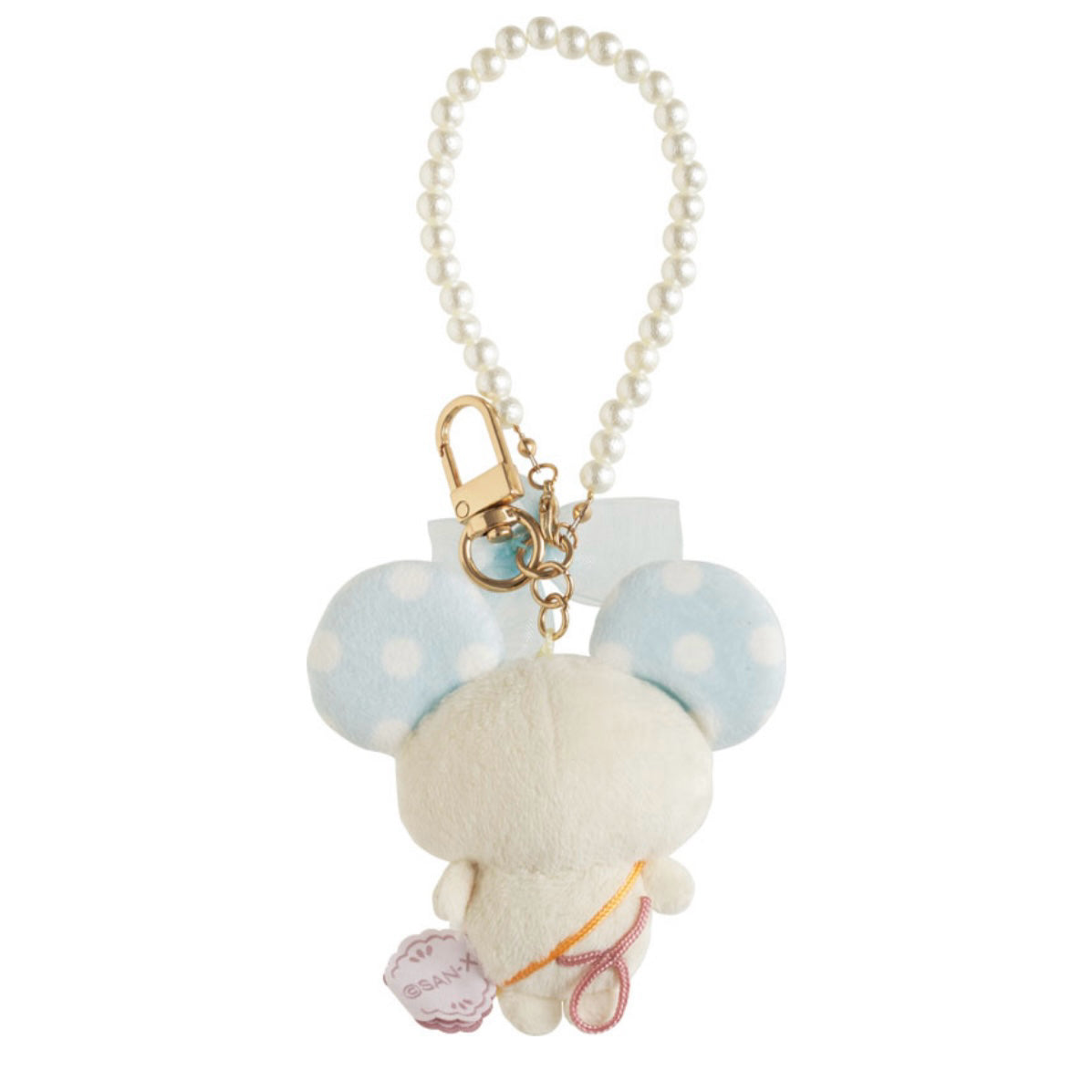 San-X | Sugarcocomuu Pop Pearl Ribbon Hanging Plush Toy - Chu Pop Candy (Pop)