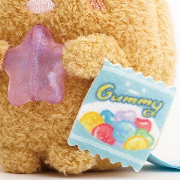 San-X | Sumikko Gurashi Gummy Party Hand-held Tenori Plush Toy - Tonkatsu