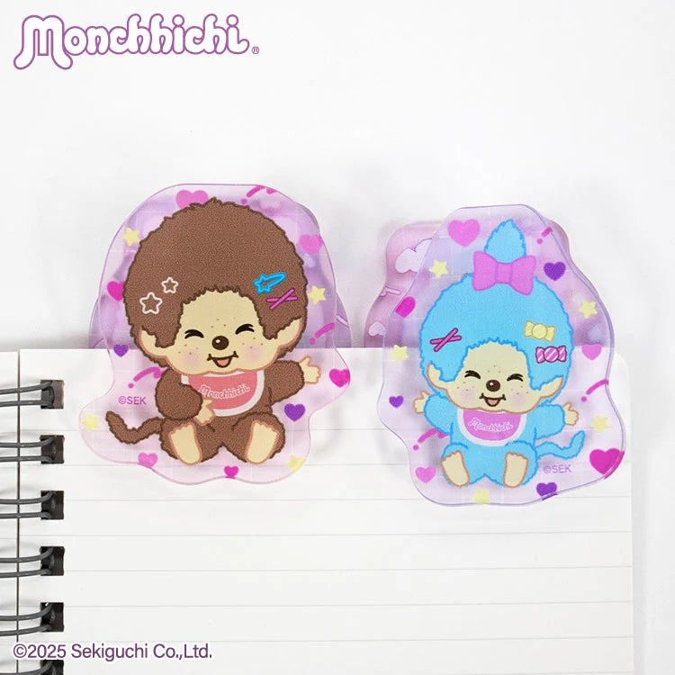 Thank You Mart exclusive x Monchhichi Collaboration Acrylic Stand Clip 2P
