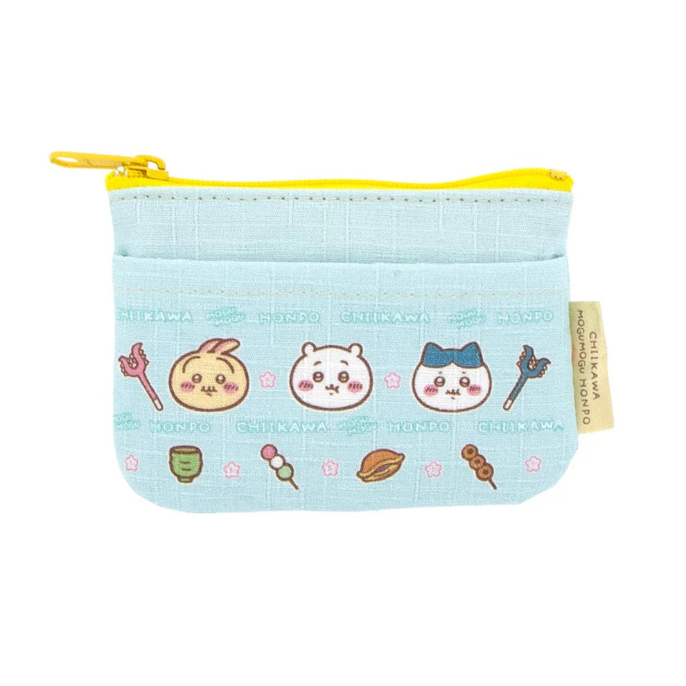 Chiikawa's | Chiikawa Mogumogu Honpo | Fushimi Inari Taisha Limited | Mini Coin Purse With Pocket - Japanese Sweets