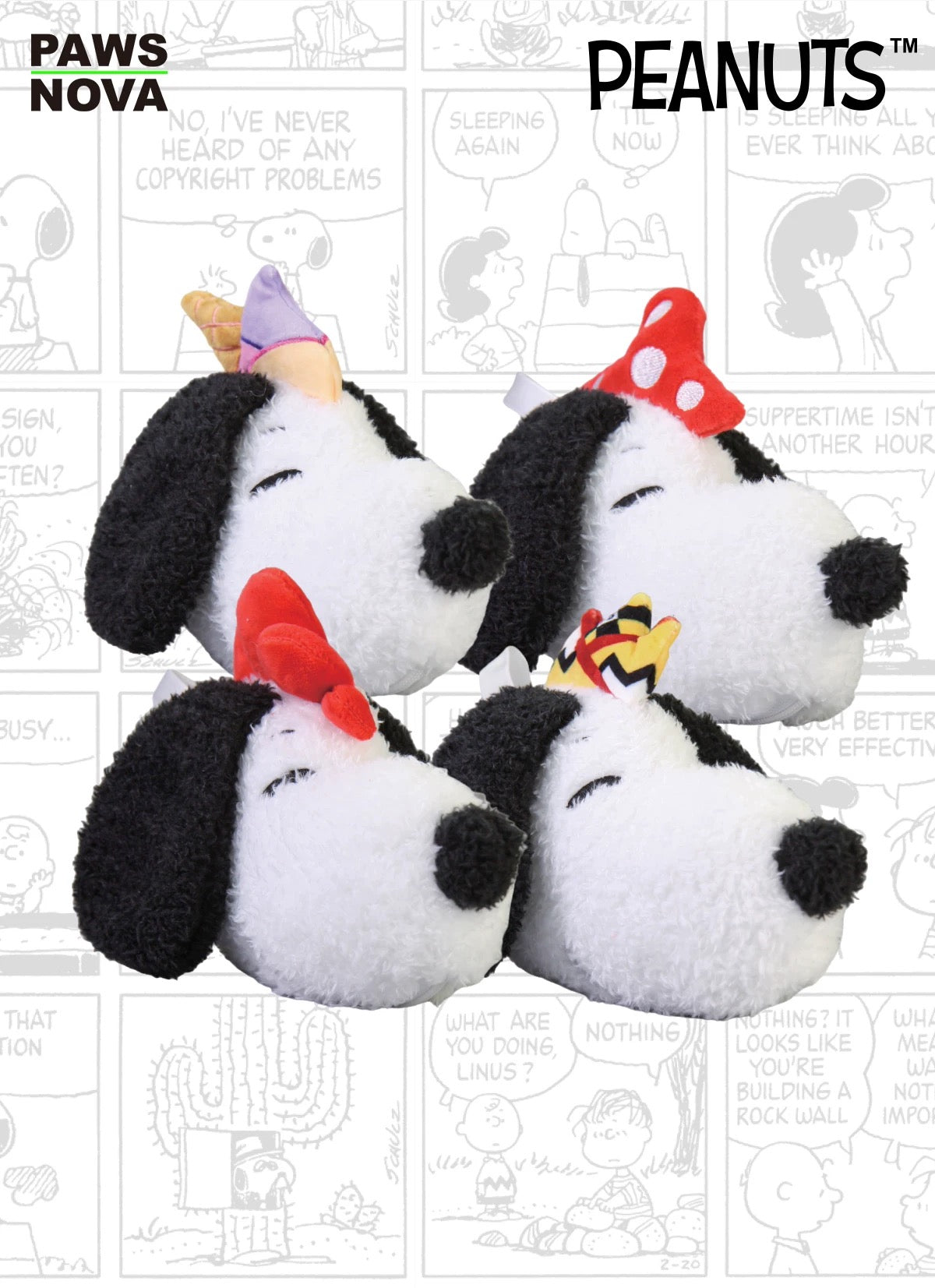 Paws Nova x Snoopy | Peanuts 75th Anniversary Art For All Head-shaped Coin Purse