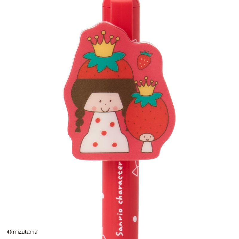 Sanrio | Mizutama x Sanrio Characters Ballpoint Pen With Plate - King Strawberry