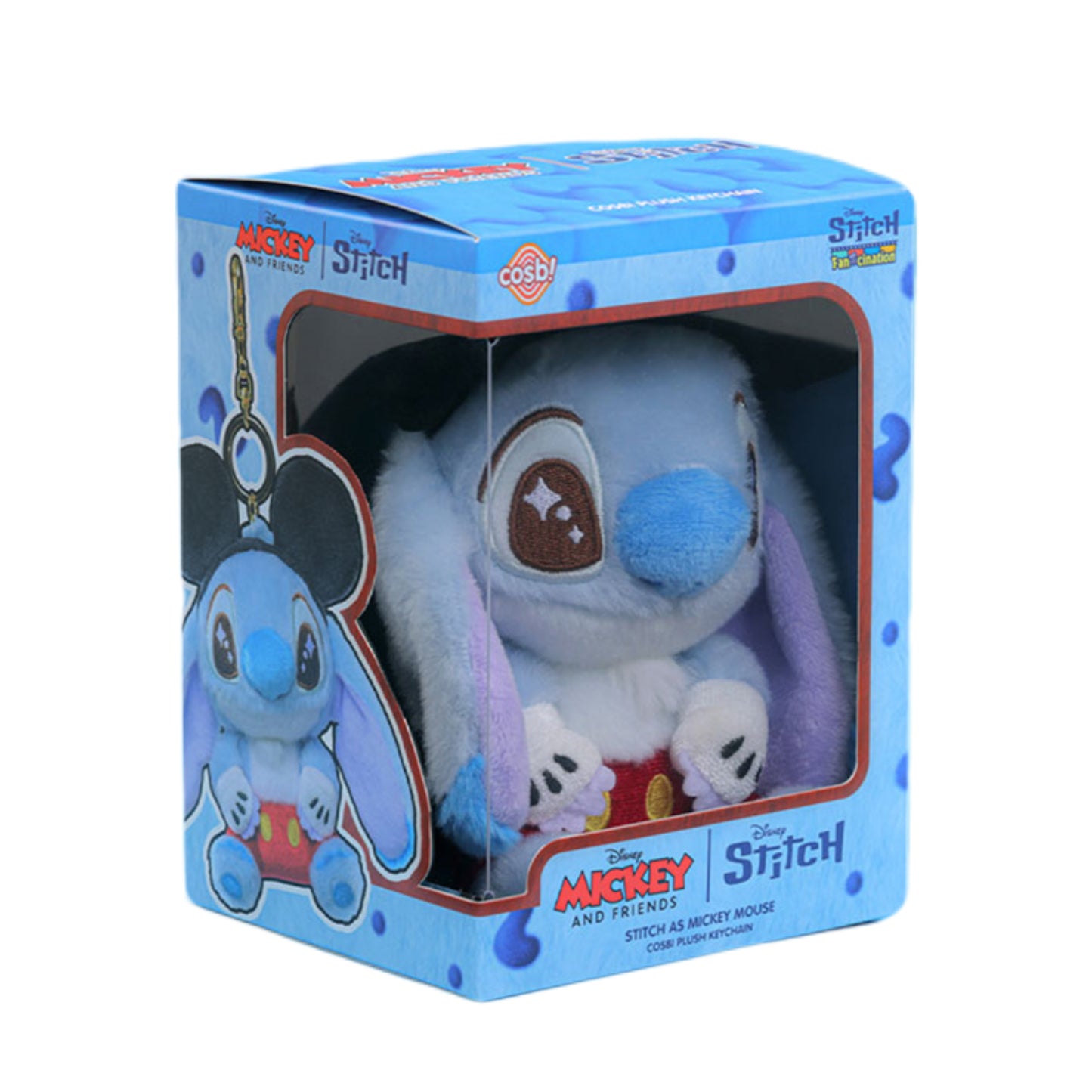 Disney JP | Hot Toys 25th Anniversary | Stitch Cosplay Mickey & Friends Plush Keychain - Mickey