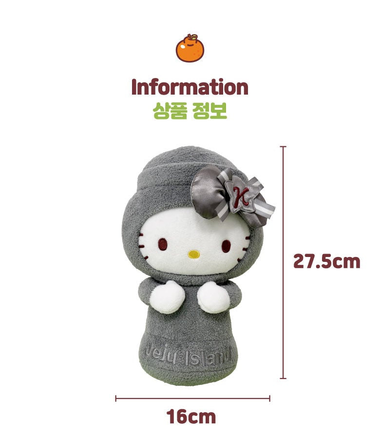 Sanrio Korea | Sanrio Hello Kitty Jeju Island Limited Dolhareubang Plush Toy